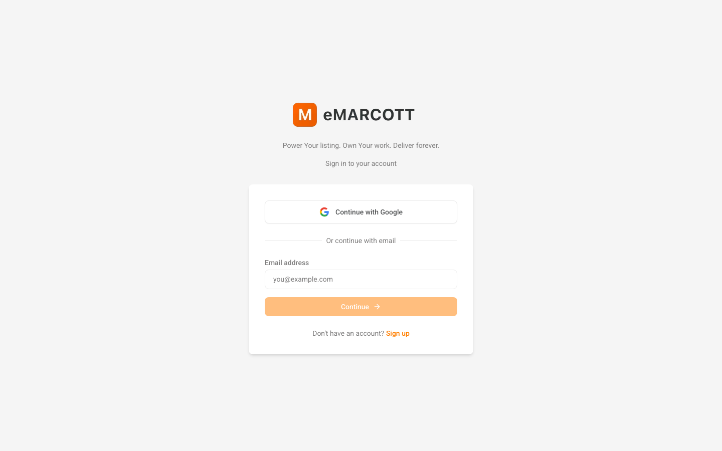 eMARCOTT property gallery management interface