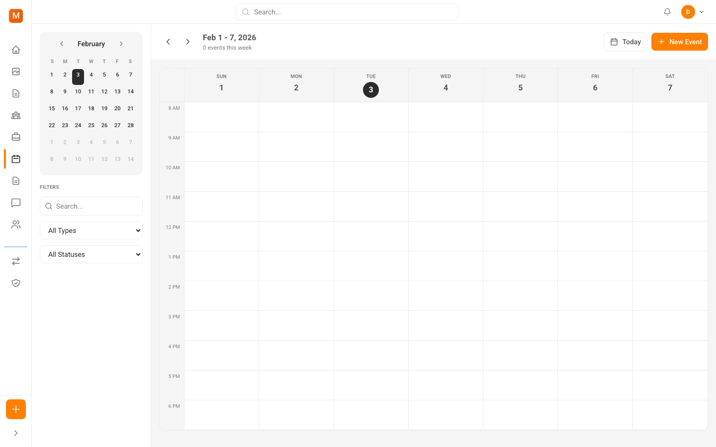 eMARCOTT calendar and job scheduling
